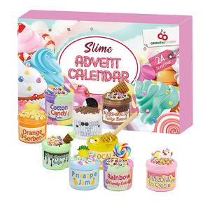 Regalo Navideño 2025 para Niños, Juego Educativo de Slime de 24 Colores, Calendario de Adviento con Plastilina y Slime - Product Image 1