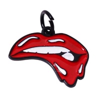 Bijoux en émail étanche raccord Designer femmes collier accessoire pendentif en métal breloques pour porte-clés