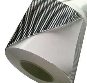 장식 및 광고 비닐에 대한 프리미엄 공장 도매 인쇄 자체 접착 PVC 소재 유리 편도 비전 필름
