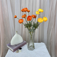 Fleurs artificielles en soie de lotus à 4 têtes, origine Chine, nouveauté transfrontalière, fleurs de mariage du Nouvel An