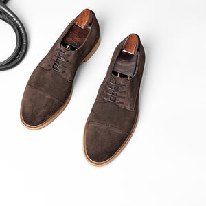 Zapatos Oxford Casuales de Media Caña con Cordones para Hombre, de Alta Gama, de Cuero Genuino, Ligeros, Impermeables, Transpirables, con Suela de Goma, para Uso Diario al Aire Libre - Product Image 4