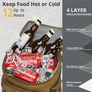 High Quality Food Delivery <b>Backpack</b> Insulated Food Delivery Bag <b>Cooler</b> Bag <b>Cooler</b> Laptop <b>Backpack</b> with 24L Lunch Bag - Product Image 4