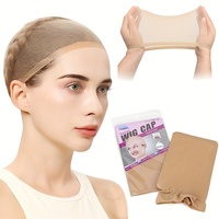 Bonnet de perruque HD ultra doux, respirant, extensible, en nylon transparent, léger, couleur chair, pour perruque