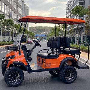 Kereta golf bertenaga gas <span class=keywords><strong>4</strong></span> tempat duduk, aksesori suku cadang Keranjang golf bertenaga surya - Product Image 5