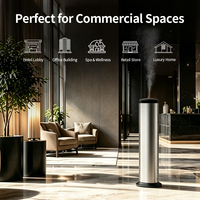 Diffuseur d'huiles essentielles sans eau 1000 ml, à piles, ultrasonique, intelligent, avec contrôle par application, diffusion à air froid, pour usage commercial