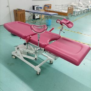 Table d'opération gynécologique réglable, lit d'accouchement obstétrical pour hôpital et clinique avec structure en acier inoxydable - Product Image 3