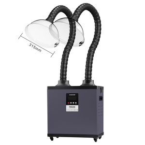 Extracteur de fumée de soudure puissant FED200, purificateur de fumée à double tuyau pour soudage, laser, meulage, découpe, filtration à 99,97% - Product Image 1