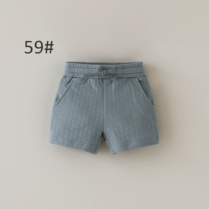 Celana Pendek Bayi Katun yang Nyaman dan Menggemaskan dengan Struktur Jacquard Sarang Lebah, Bernapas dan Menahan Panas untuk Musim Panas - Product Image 5