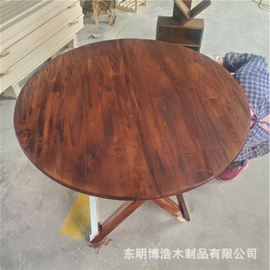 Panel de Mesa Redonda de Madera Maciza, Tamaño Personalizable para Fabricación de Muebles, Origen Shandong - Product Image 1