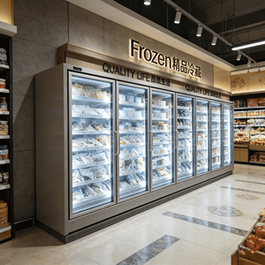 Vetrina Refrigerata con Porta in Vetro, Congelatore Verticale per Alimenti Surgelati, Armadio Commerciale per Mantenimento Freschezza in Supermercati - Product Image 6