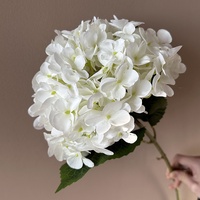 Bunga Hydrangea sutra buatan, tangkai tunggal Diameter 25cm besar desain baru untuk dekorasi pernikahan