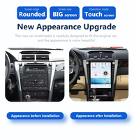 12.1 pouces Android 128G pour Toyota Camry 2012-2016 Qualcomm lecteur multimédia Gps Navigation 2 Din unité principale