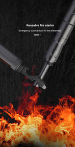 Herramienta Multiusos 9 en 1 EDC con Mecanismo <span class=keywords><strong>de</strong></span> Cerrojo Deslizante, Silbato, Encendedor, Rompecristales, Herramienta <span class=keywords><strong>de</strong></span> Autodefensa, Bolígrafo Táctico con Caja - Product Image 5