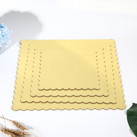 Plateau à gâteau double épaisseur en carton recyclable de qualité alimentaire, écologique, avec feuille de protection rouge, vente en gros, logo personnalisé, OEM, pour boulangerie