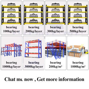 Estantería de Servicio Ligero personalizada, 200 kg de capas, garaje, negro, almacenamiento de almacén de 4 niveles, estante apilable de Metal, unidad para almacén - Product Image 2