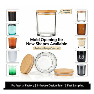 โหลแก้วใสแบบเติมได้ภาชนะใส่เทียนทรงกลมขนาด10ออนซ์พร้อมฝาปิดสำหรับเทียนคริสต์มาสแบบทำมือ - Product Image 5