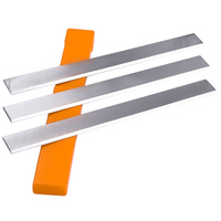 Lame de rabot en carbure de tungstène HSS, lame de rabot plate élargie en acier rapide avec acier frontal complet, lame de rabot pour le travail du bois lourd