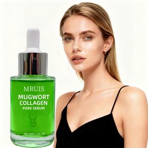 Sérum pour les pores au <span class=keywords><strong>collagène</strong></span> d'armoise 30 ml Liquide Anti-âge et anti-rides Sérum éclatant pour le visage Ingrédients biologiques apaisants Utilisation à domicile - Product Image 1