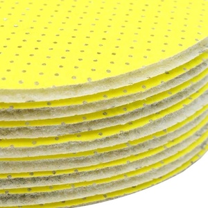 Papier abrasif abrasif pour cloisons sèches Disque d'alumine jaune de 225mm avec boucle à crochet Ponceuse de <span class=keywords><strong>plafond</strong></span> <span class=keywords><strong>girafe</strong></span> compatible OEM personnalisable - Product Image 4
