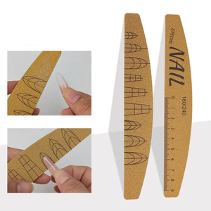 Lime à ongles demi-lune ultra-résistante avec logo personnalisé, lavable, qualité supérieure, grain 100/180, brun-<span class=keywords><strong>jaune</strong></span> - Product Image 3