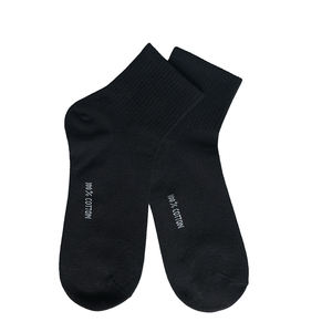 5 أزواج من الجوارب الرجالية المريحة للمنزل، مضادة للرائحة، مقاومة للبكتيريا، مانعة للانزلاق، قابلة للتنفس، مصنوعة من القطن 100% (أسود) - Product Image 2