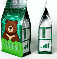 Sacs d'emballage en plastique personnalisés, gaufrés et imprimés, écologiques, recyclables, souples, avec fermeture éclair, pour aliments pour animaux (chats et chiens) 10kg/20kg/50kg