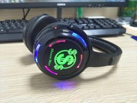 Système de discothèque silencieuse à trois canaux, lumière LED, ensemble de discothèque silencieuse, logo personnalisé pour fête INDA RF988
