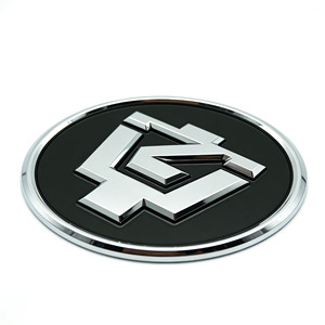Emblema Redondo Personalizado <span class=keywords><strong>para</strong></span> Automóvil en Oferta, Adhesivo Cromado 3D <span class=keywords><strong>para</strong></span> Carrocería/Exterior de Vehículo, Tamaño/Color Personalizables - Product Image 1