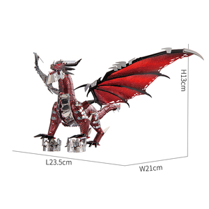 Piececool Bộ Mô Hình Kim Loại <span class=keywords><strong>3D</strong></span> Câu Đố Giáo Dục Rồng Đen Câu Đố <span class=keywords><strong>3d</strong></span> Câu Đố Động Vật <span class=keywords><strong>3d</strong></span> Tốt Nhất Để Làm Quà Tặng Và Trang Trí - Product Image 3