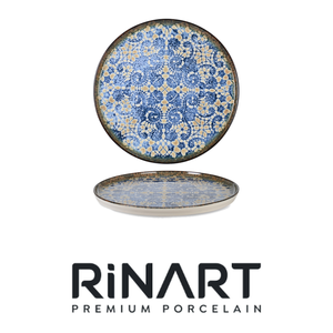 Plato de Cena Apilable Rinart Bluet con Impresión Digital, Porcelana Fina, 26 x 1.7 h cm, para Suministros de Restaurantes y Hoteles, Vajilla al por Mayor - Product Image 4