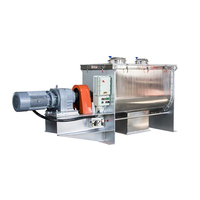 Mélangeur à ruban horizontal, machine à mélanger le sable sec, le mortier, la poudre de terre, machine à mélanger les produits chimiques, mélangeur à ruban électrique en acier inoxydable chauffant
