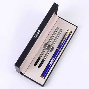 Custom <b>Metal</b> <b>Roller</b> Gel Ink Pen Black Logo Print Wrap Factory Direct Promotion Gift Pens for Thanksgiving Valentine's Day - Product Image 1