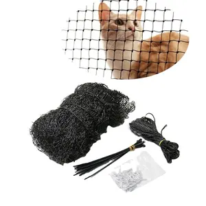 Anti-Fall-Netz Haustier Balkon Mesh Zaun Netz Hund Zaun Netze Schwarz Nylon Haustiere Anti-Fall Mesh Zaun