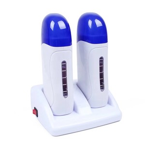 Chauffe-cire électrique double pour cartouche de cire, base de rouleau de cire, machine d'épilation rechargeable pour cire roll-on, chauffe-cire dépilatoire - Product Image 6