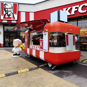 Electric Food Cart Energy Saving and Environmental Friendly for City Street - Product Image 1