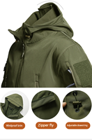 Veste softshell légère pour homme, personnalisée, doublée de polaire, à capuche, résistante à l'eau, coupe-vent pour la randonnée hivernale, vestes d'extérieur
