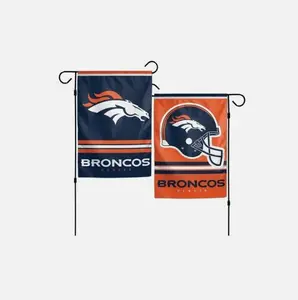 DENVER BRONCOS Doppelseitig GARDEN FLAG YARD SCHILBE AUTVARRETT Bewertet