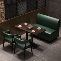 Ensemble de bar à manger industriel moderne personnalisé rétro Qingba musique meubles de restaurant occidental siège de carte en bois chaise de table de canapé mural