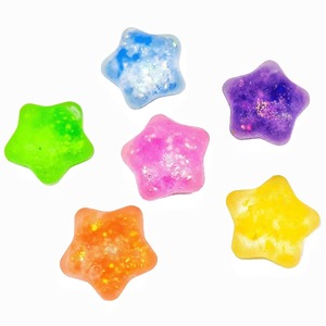 Jouets anti-stress : Étoiles en boules de sucre de maltose à remontée lente, jouets sensoriels fidget, étoiles moelleuses - Product Image 1