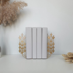 Sujetalibros Decorativos de Metal Estilo Art Deco con Diseño de Trigo Dorado, Personalizables, Antideslizantes, para Decoración del Hogar/Oficina - Product Image 4