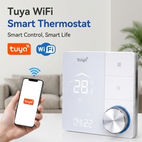 Termostat Dinding Rumah Pintar Pengontrol Pemanas Listrik Gas dengan Jadwal Terprogram dan Layar LED
