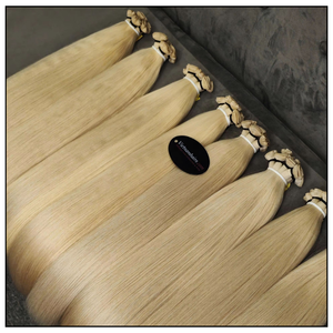 Extensions de cheveux humains de luxe Genius Weft, cuticules alignées, double épaisseur, pleine densité, provenant du Vietnam - Product Image 1