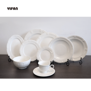 Customization Luxury Nordic White New Bone China Porcelain Plates Round Dinner Plates and Bolw <b>Dinnerware</b> Sets for Wedding - Product Image 5