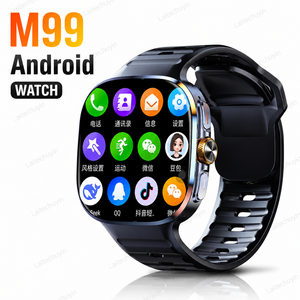 Montre connectée 2026 M99 5G avec carte SIM, 3+32 Go, appels téléphoniques et Bluetooth, NFC, GPS, Deepseek, <span class=keywords><strong>YouTube</strong></span>, TikTok, WhatsApp - Product Image 1