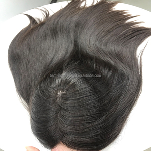 Sang Trọng 100% Bất Tóc Con Người Cho Vương Miện Toppers Tóc Trinh Nữ Miễn Phí Phần Lụa Cơ Sở Từ Hàng Đầu Trung Quốc Nhà Cung Cấp Cho Phụ Nữ - Product Image 3