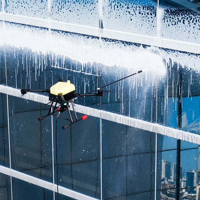 New Joyance High Pressure Cleaning Drone for Solar Panels Windows Roofs-Remote Control Operation Ready to Fly
