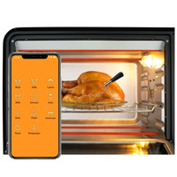 Grill sans fil intelligent rechargeable avec sonde de température de la viande Bluetooth, thermomètre de cuisine pour la cuisine et la cuisson des aliments en extérieur