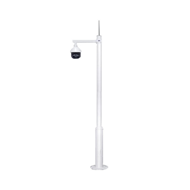 5m Telescopic CCTV Pole Camera Mast Pole Outdoor Security Monitoring Steel Post Camera Pole