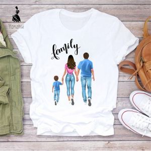 Regalo del Día <span class=keywords><strong>de</strong></span> <span class=keywords><strong>la</strong></span> <span class=keywords><strong>Madre</strong></span>: <span class=keywords><strong>Camisetas</strong></span> a juego para <span class=keywords><strong>madre</strong></span> e hija/o, camiseta blanca extragrande con estampado <span class=keywords><strong>de</strong></span> dibujos animados personalizado para mujer - Product Image 1