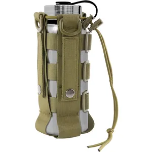 Custom Adjustable Straps Kettle Pouch Belt Carrier Bag Tactical MOLLE Water Bottle Pouch